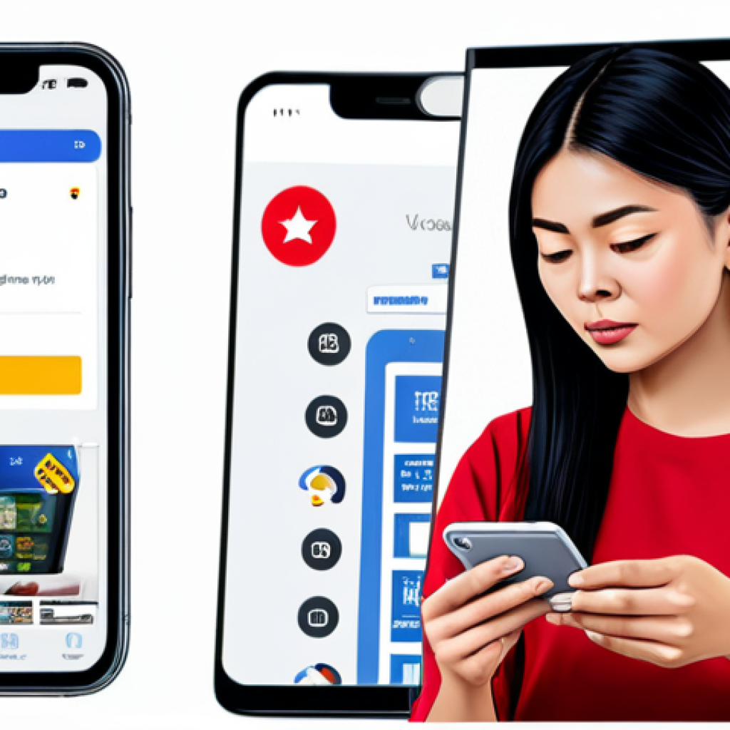 Consumer Awareness Illustration**
"A vibrant illustration depicting a Thai woman shopping online, surrounded by pop-up ads with exaggerated discounts. She is cautiously inspecting a website on her phone, with a magnifying glass hovering over the URL bar. Background shows subtle hints of common scam tactics (fake reviews, lock symbols). Style: Clean, modern vector illustration. Focus: Education and awareness. safe for work, appropriate content, fully clothed, modest clothing, professional, perfect anatomy, correct proportions, well-formed hands, proper finger count, natural body proportions"
**