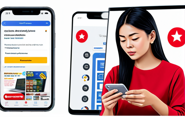 Consumer Awareness Illustration**

"A vibrant illustration depicting a Thai woman shopping online, surrounded by pop-up ads with exaggerated discounts. She is cautiously inspecting a website on her phone, with a magnifying glass hovering over the URL bar. Background shows subtle hints of common scam tactics (fake reviews, lock symbols). Style: Clean, modern vector illustration. Focus: Education and awareness. safe for work, appropriate content, fully clothed, modest clothing, professional, perfect anatomy, correct proportions, well-formed hands, proper finger count, natural body proportions"

**