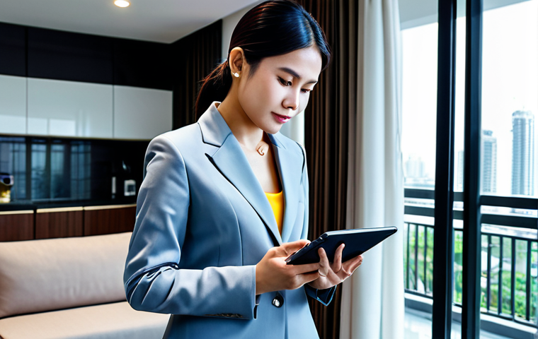 **

"A Thai woman, fully clothed in a professional business suit, confidently shopping online using a tablet. Background shows a modern Bangkok apartment. Safe for work, appropriate content, professional, modest, perfect anatomy, correct proportions, well-formed hands, natural pose, high quality."

**