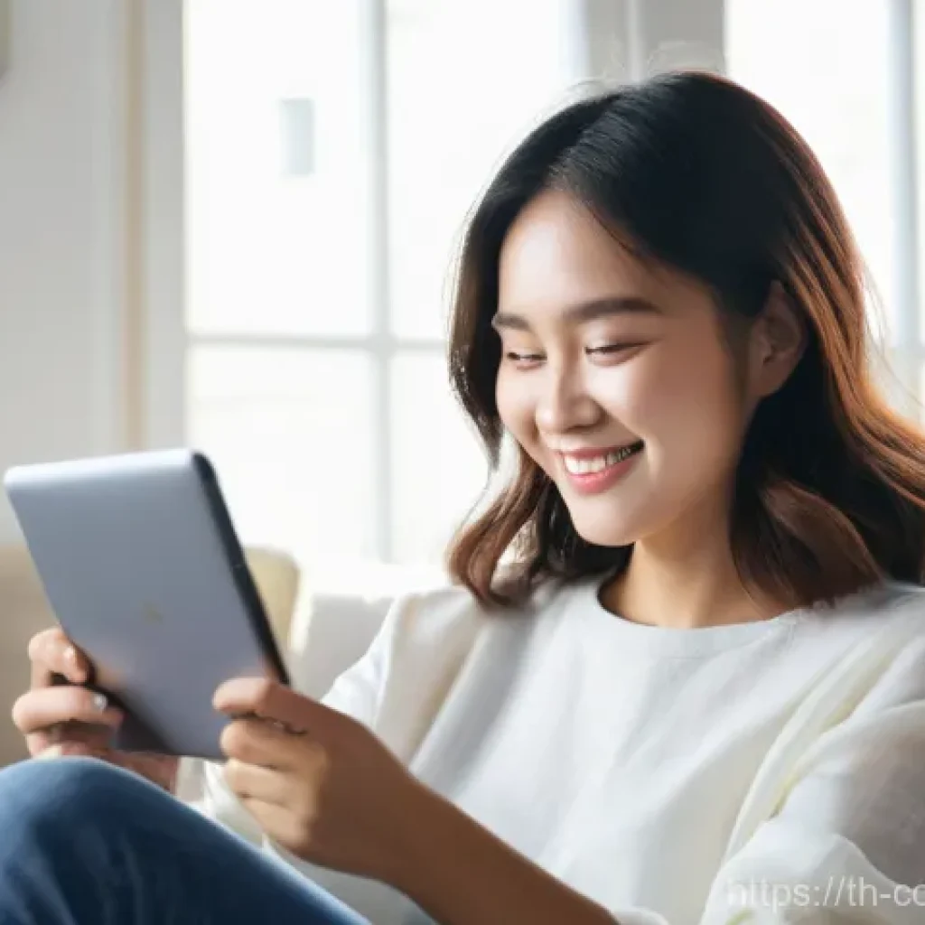 소비자 행동 데이터를 활용한 맞춤형 서비스 - **E-commerce Personalization: Joyful Discovery**
    A young Thai woman (around 22 years old) with a...