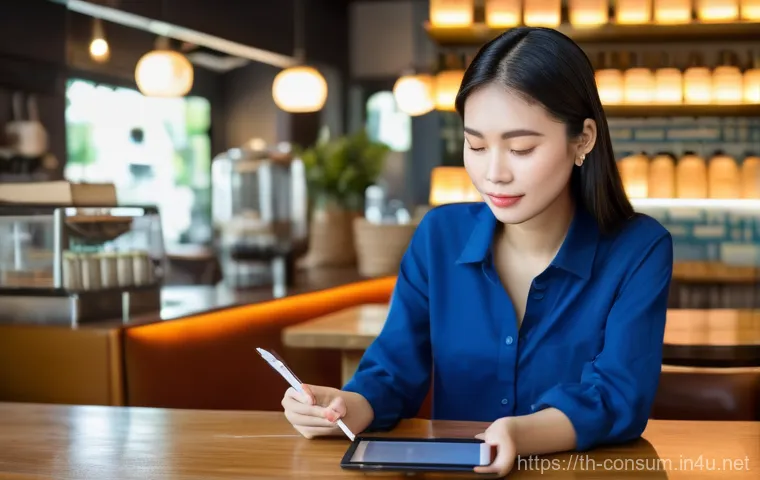 소비자전문기술사 실무 경험 공유 - **Prompt:** A young Thai woman in her late 20s, dressed in a smart casual outfit, sitting comfortabl...