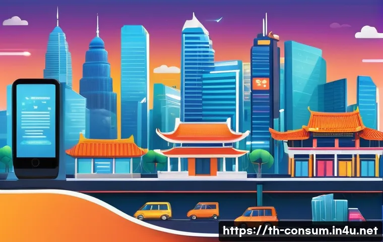 소비자 보호와 관련된 국제적 연구 동향 - A vibrant digital marketplace scene in Southeast Asia, showcasing diverse consumers shopping online ...