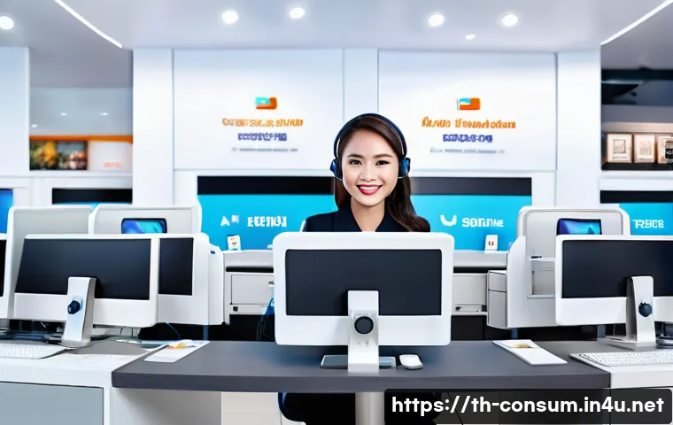 소비자중심 경영의 주요 성공 요인과 사례 연구와 분석 - A modern Thai e-commerce customer service center with a diverse team actively engaging through multi...